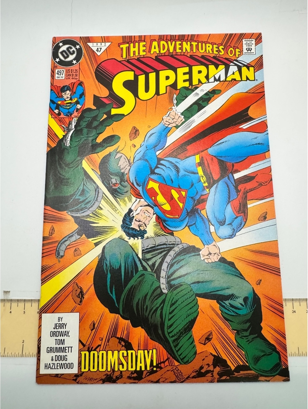 The Adventures of Superman #497 Comic Book - Doomsday!